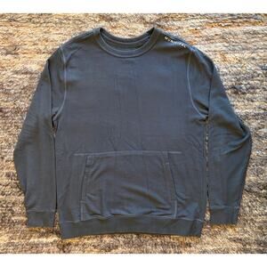 Men’s municipal sport utility sweatshirt kangaroo pocket gray large